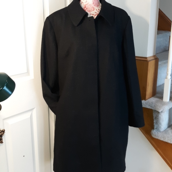 Nice ladies Plus 24 W. Long Wool blend - Picture 3 of 8